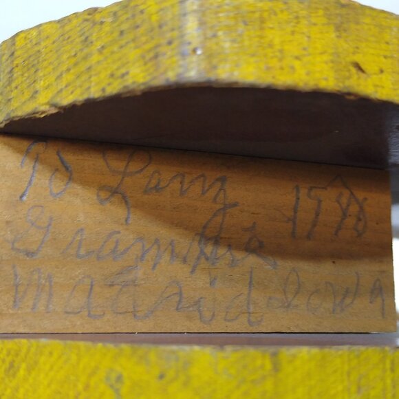 Fisher Price Walt Disney's Pinocchio's Donkey Wooden Pull Toy #494 Vintage RARE - Picture 10 of 10